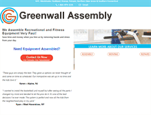 Tablet Screenshot of greenwallassembly.com